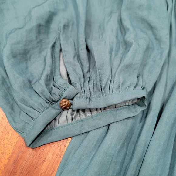 Anthropologie Gwendolyn Maxi Dress Hi Low Surplice Neckline Plus Size 16W - Picture 6 of 13